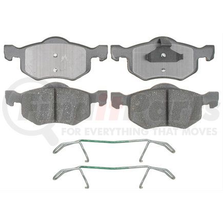 17D843CH by ACDELCO - Disc Brake Pad Set - Front, Bonded, Ceramic, Original Part Design