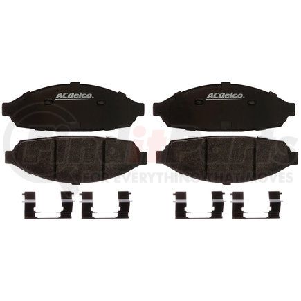 17D931MHPVF1 by ACDELCO - Disc Brake Pad Set - Front, Bonded, Revised F1 Part Design, Semi-Metallic