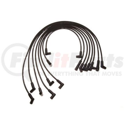 608E by ACDELCO - Spark Plug Wire Set - Solid Boot, Silicone Insulation, Snap Lock, 8 Wires