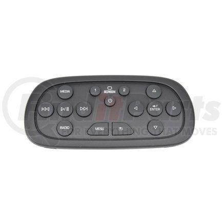 84012997 by ACDELCO - DVD Player Remote Control - AA Battery, 15 Black Plastic Buttons