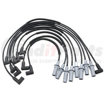 9388V by ACDELCO - Spark Plug Wire Set - Solid Boot, Silicone Rubber Insulation, Snap Lock