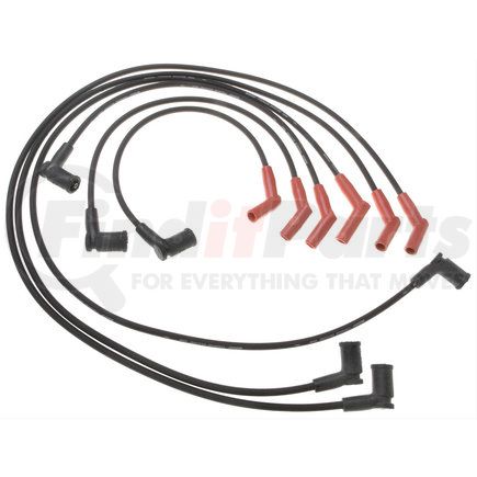9466G by ACDELCO - Spark Plug Wire Set - Solid Boot, Silicone Insulation, 1.225 kOhm, Snap Lock