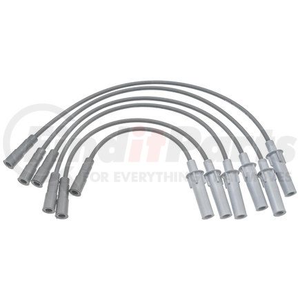9466I by ACDELCO - Spark Plug Wire Set - Solid Boot, Silicone Rubber Insulation, Straight