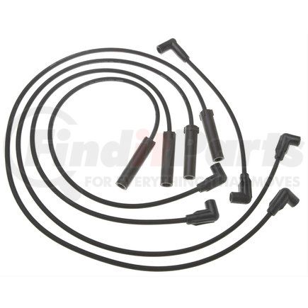 9714E by ACDELCO - Spark Plug Wire Set - Solid Boot, Silicone Insulation Snap Lock