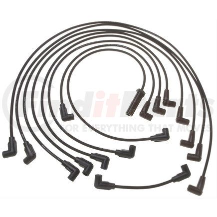 9708N by ACDELCO - Spark Plug Wire Set - Solid Boot, Silicone Insulation Snap Lock