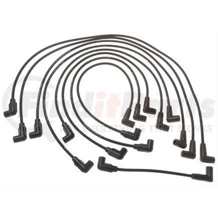 9718E by ACDELCO - Spark Plug Wire Set - Solid Boot, Silicone Insulation Snap Lock