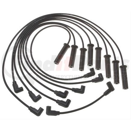 9718K by ACDELCO - Spark Plug Wire Set - Solid Boot, Silicone Insulation, 30 kOhm, Straight