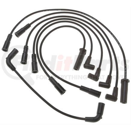 9746T by ACDELCO - Spark Plug Wire Set - Solid Boot, Silicone Insulation, 10 kOhm, Snap Lock