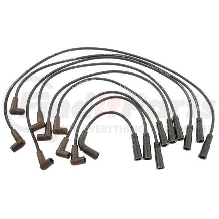 9748E by ACDELCO - Spark Plug Wire Set - Solid Boot, Silicone Insulation Snap Lock