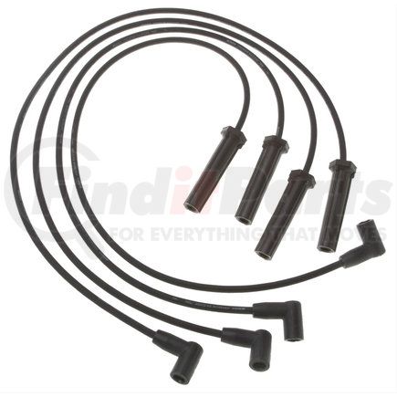 9764C by ACDELCO - Spark Plug Wire Set - Solid Boot, Silicone Insulation Snap Lock