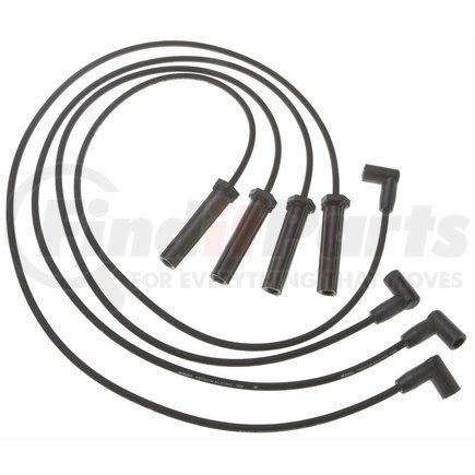 9764T by ACDELCO - Spark Plug Wire Set - Solid Boot, Silicone Insulation, 3 kOhm, 4 Wires
