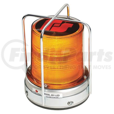 420460-02 by FEDERAL SIGNAL - 851 Utility Light - LED, Blackout Lens, Amber, Clear Dust Cover, Poly Mounting Base