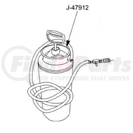 J-47912 by OTC TOOLS & EQUIPMENT - FUEL SYSTEM PRIMER PUMP