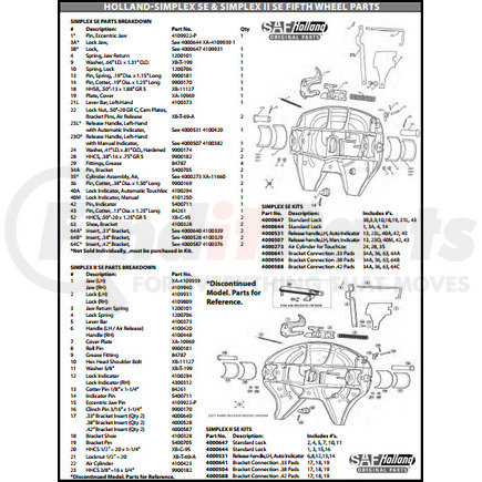 4000507 by SAF-HOLLAND - Fifth Wheel Trailer Hitch Handle - Left Hand, with Manual Indicator