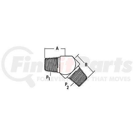 00904B-102 by WEATHERHEAD - Eaton Weatherhead 009 B Series Field Attachable Hose Fittings Male Pipe Rigid