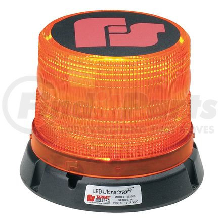 252650-02SC by FEDERAL SIGNAL - Beacon Light - 12/24V, Die-Cast Permanent,Amber, Dome Style, 1 in. Pipe Mount