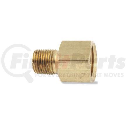 006886 by VELVAC - Flare Fitting - Brass, 1/2" x 3/8", 3/4"-18 Straight Thread