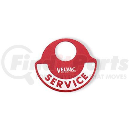 035026 by VELVAC - Gladhand - Service, Line Identification Tag, 22 Gauge Aluminum