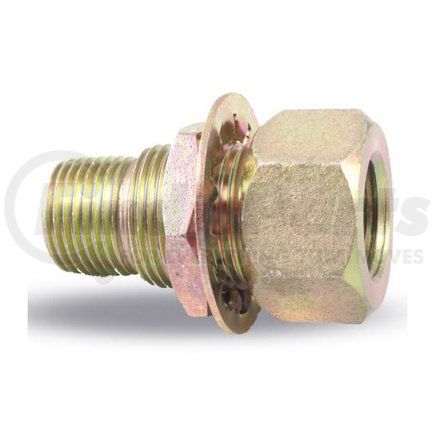 035029 by VELVAC - Air Brake Clamping Stud - 1/2" MPT, 1/4" FPT One End and 1/2" FPT Other End, 1" -14 Mounting Thread, 2-1/4" Overall Length