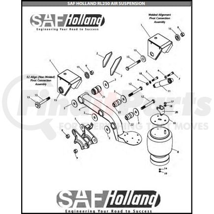 90008139 by SAF-HOLLAND - Suspension Bushing Kit