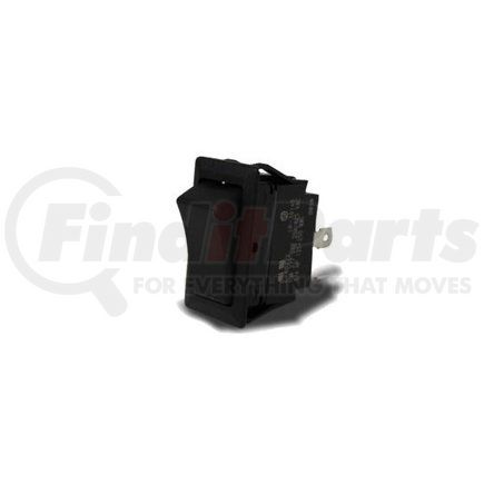 090150 by VELVAC - Rocker Switch - SPST Poles, (On)/Off Circuitry, (2) .250" Flat Blade Terminals