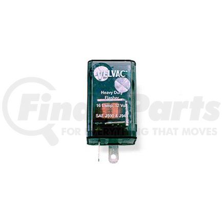 091211 by VELVAC - Multi-Purpose Flasher - 3 Terminals, Clear Smoke, 2-16 Lamp Rating, 70-120 Flash Rate FPM, 35 Amp Rating