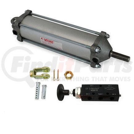 101058 by VELVAC - Tailgate Air Cylinder Lock Kit - 3-1/2" x 8" Stroke Air Cylinder, contents as shown