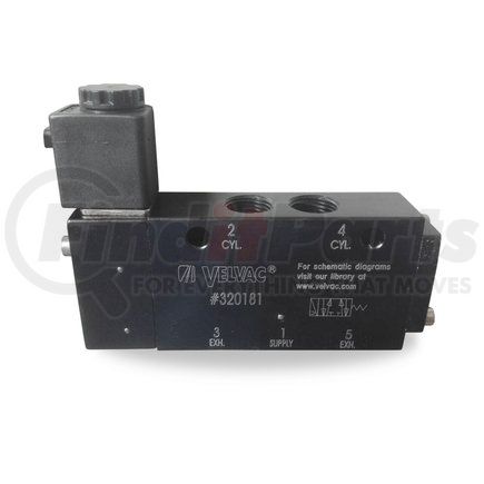 320181 by VELVAC - Air Brake Solenoid Valve - Four-Way Spring Return Valve with Internal Pilot Assist