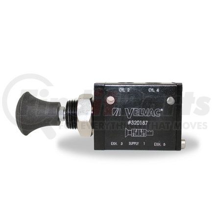 320187 by VELVAC - Push Pull Air Valve - Compact Design Valve (Parker Reference #410939002)