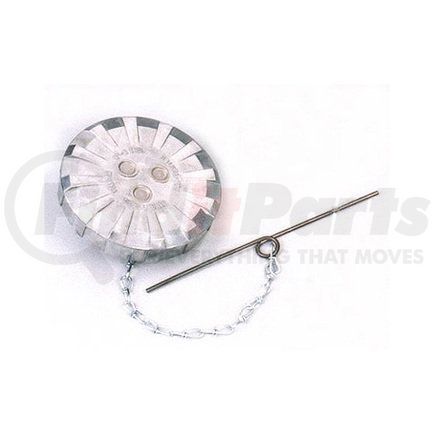 600172 by VELVAC - Fuel Tank Cap - Male, Non-Vented, 4-1/4" Nominal Size, 8 Threads Per Inch