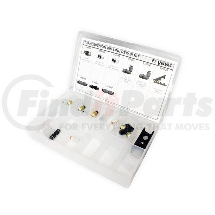 690037 by VELVAC - Transmission Connector Assortment - Transmission Air Line Repair Kit, Push Lock