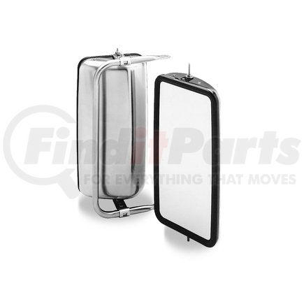 708210 by VELVAC - 2010 Series Door Mirror - Stainless Steel, Passenger Side