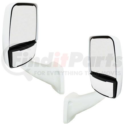 713803 by VELVAC - 2025 Deluxe Series Door Mirror - White, Driver and Passenger Side