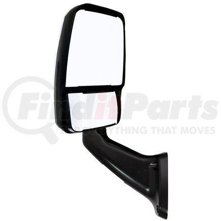 713801-5 by VELVAC - 2025 Deluxe Series Door Mirror - Black, Driver Side