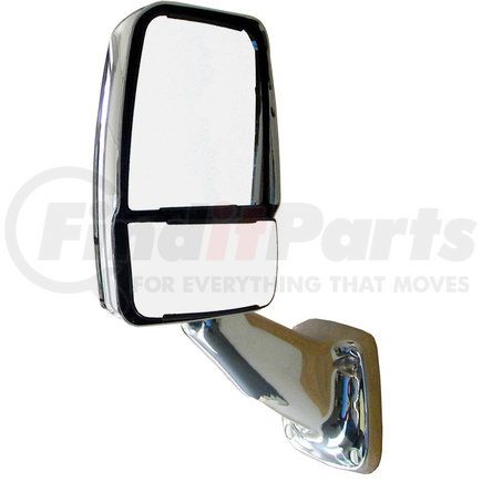 713807 by VELVAC - 2025 Deluxe Series Door Mirror - Chrome, Driver Side