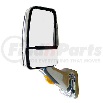713825 by VELVAC - 2025 Deluxe Series Door Mirror - Chrome, Driver Side