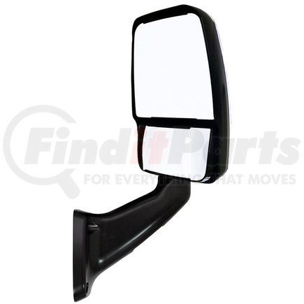 713956 by VELVAC - 2025 Deluxe Series Door Mirror - Black, Passenger Side