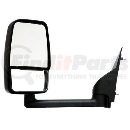 714471 by VELVAC - 2020 Deluxe Series Door Mirror - Black, 102" Body Width, Deluxe Head, Driver Side