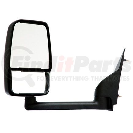 714501 by VELVAC - 2020 Standard Door Mirror - Black, 102" Body Width, 17.50" Arm, Standard Head, Driver Side