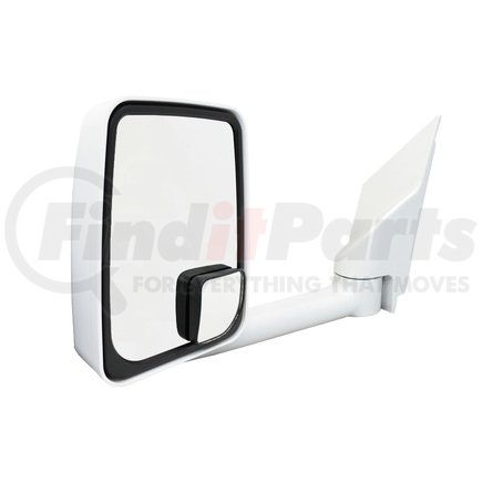 714507 by VELVAC - 2020 Standard Door Mirror - White, 102" Body Width, 17.50" Arm, Standard Head, Driver Side