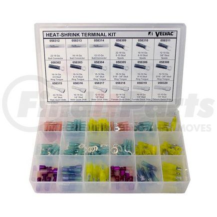 056108 by VELVAC - Heat Shrink Tube Assortment - 132 Pieces