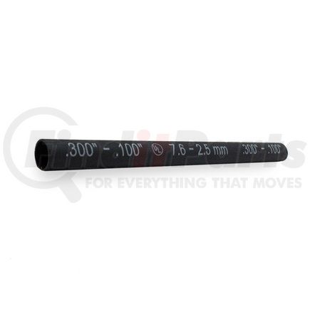 057146-10 by VELVAC - Heat Shrink Tubing - 18-14 Wire Gauge Range, 6" Length, .300" I.D. Pre-Shrink, .100" After, Black, 10 Pack