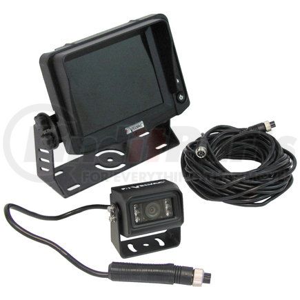 719599 by VELVAC - Park Assist Camera and Monitor Kit - Adjustable Rear View Camera, 5" Color LCD Monitor, 2-25' LCD Cables