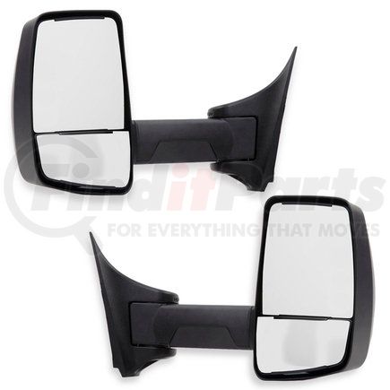 719757 by VELVAC - 2020XG Series Door Mirror - Black, 102" Body Width, Driver and Passenger Side