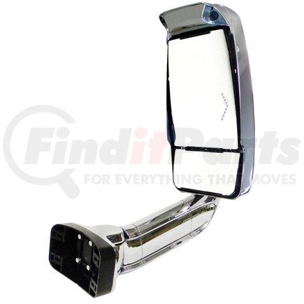 720118 by VELVAC - 2030XL Series Door Mirror - Chrome, 14' Lighted Arm, Euromax Head, Passenger Side