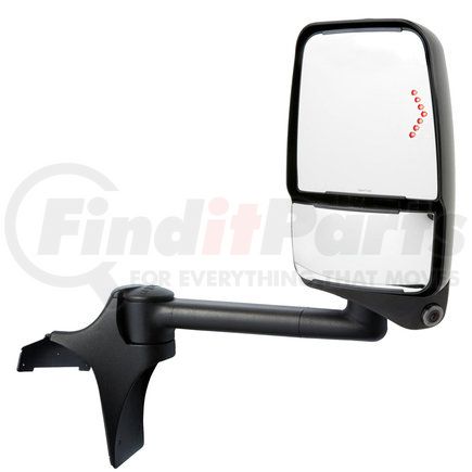 728752 by VELVAC - 2020SS Deluxe Door Mirror - Black, 93" Body Width, Deluxe Head, Passenger Side