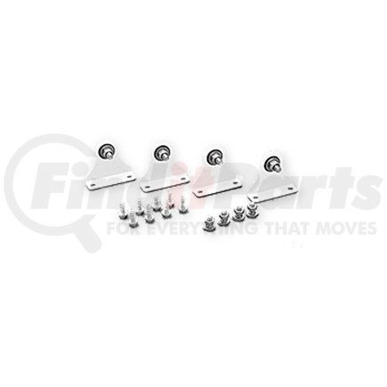 Velvac 757016 Door Mirror Bracket Door Mirror Bracket - Kit Includes Cabfeet and Hardware to Mount One Pair of Mirrors, White