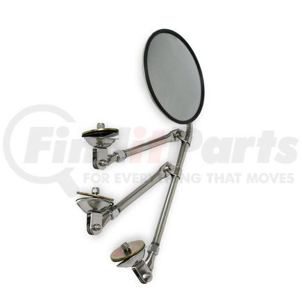 V514380007 by VELVAC - Door Mirror - Stainless Steel, Driver Side