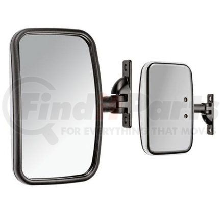 V593605228 by VELVAC - Door Blind Spot Mirror - Model 360, Glass Size 10-5/8"w x 6-1/4"h