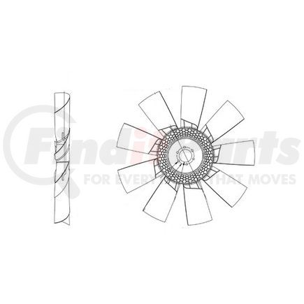 991813502 by HORTON - HS9 - 9 Blade Nylon Fan